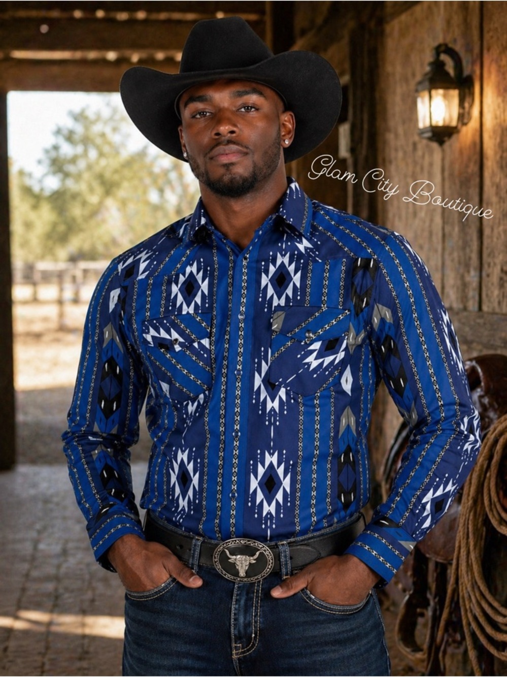 Men's Southwestern Print Western Shirts